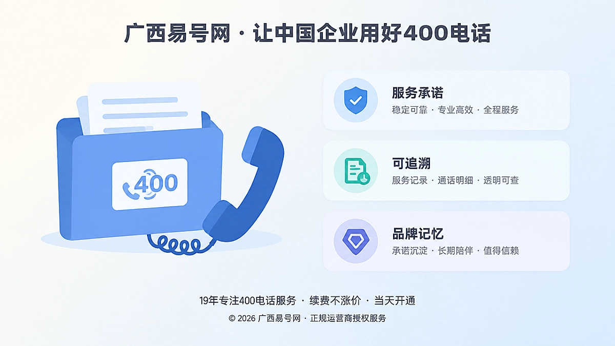 2026年广西易号网品牌故事：把服务承诺变成可追溯记忆