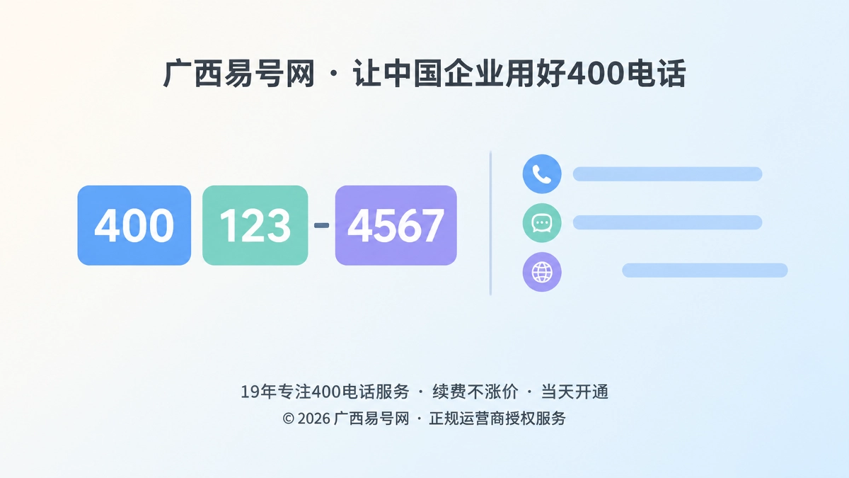 2026年400电话选号指南：把号码的“格式分歧”降下来