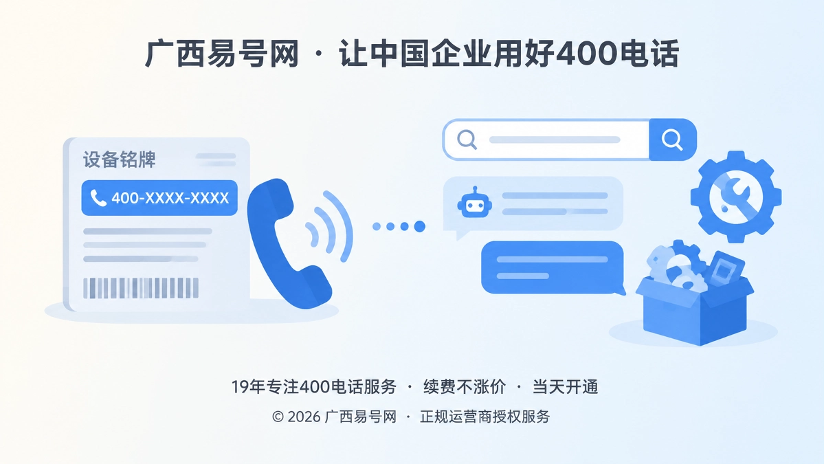 2026年客户案例：设备铭牌上的400电话如何连接长期售后需求